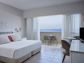 Twin / Double Room Sea View | Blackout curtains, free cots/infant beds, free WiFi, bed sheets - Atlantica Princess Hotel (Rhodes)