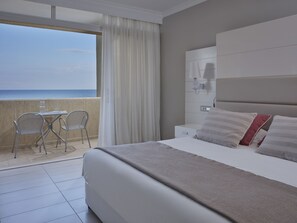 Family Suite Sea View (Maisonette) | Blackout drapes, free cribs/infant beds, free WiFi, bed sheets - Atlantica Princess Hotel (Rhodes)