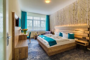 Family Room, Connecting Rooms | Egyptian cotton sheets, premium bedding, desk, free WiFi - Panorama Ferien Hotel Harz (Harzgerode)