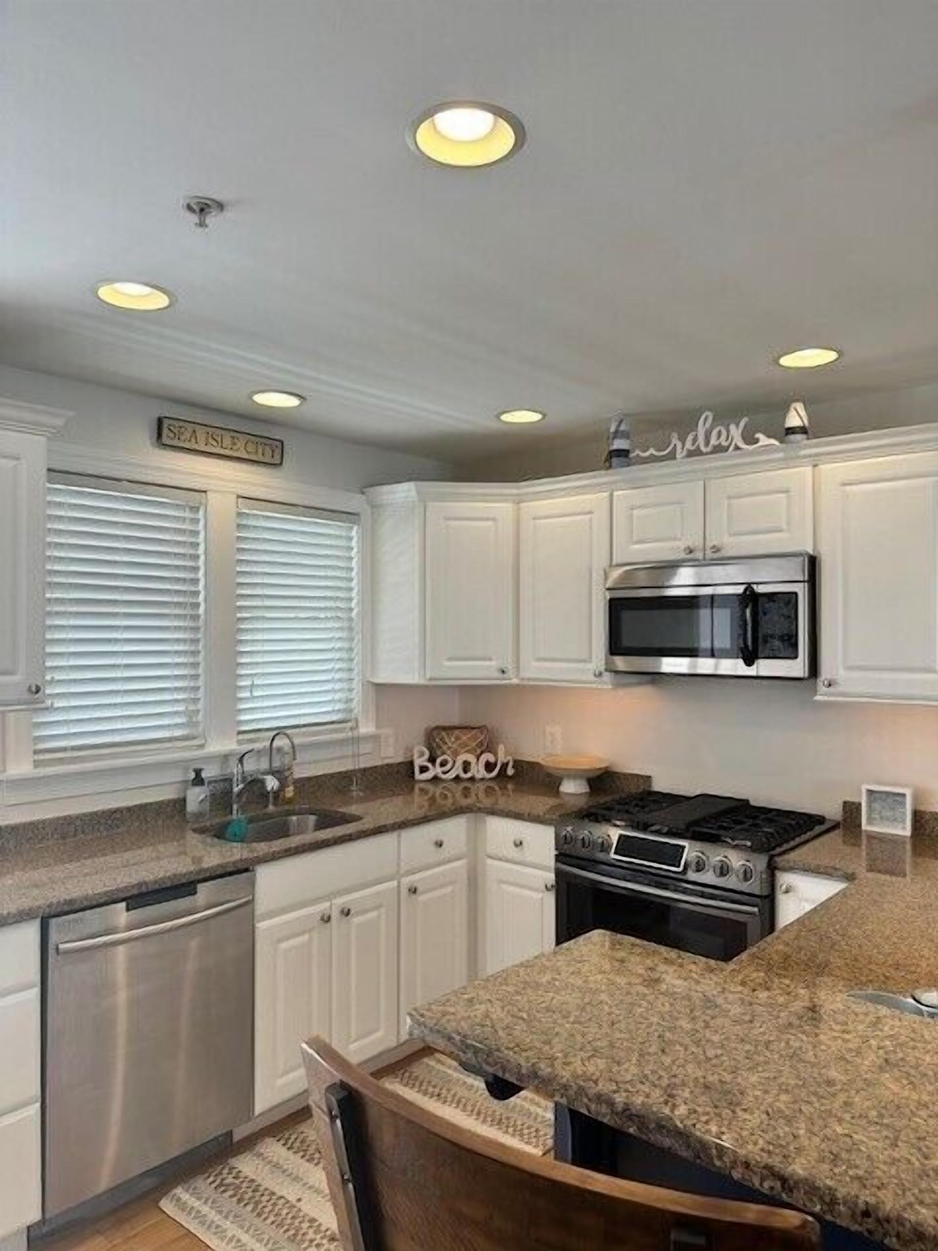 Nestled one block from the bay, and a short walk to the beach.