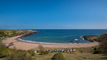 Plage à proximité, chaises longues