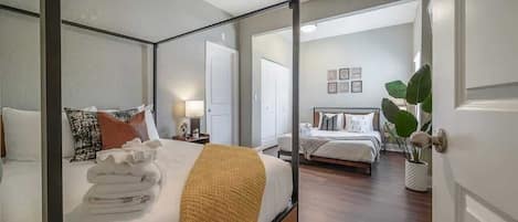 1 chambre, fer et planche Ă repasser, Wi-Fi, draps fournis