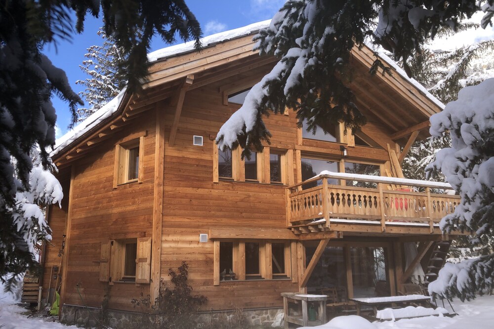 T3 Serre Chevalier 1500: Monetier center. ground floor facing south, Garden Terrace