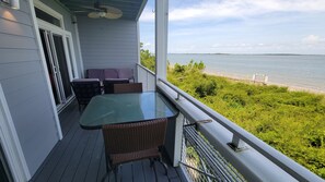 Outdoor dining - Bay View Villas 208 | Fantastic Sunset Views, Pool Access (Tybee Island)