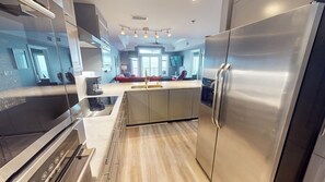 Fridge, microwave, oven, stovetop - Bay View Villas 208 | Fantastic Sunset Views, Pool Access (Tybee Island)