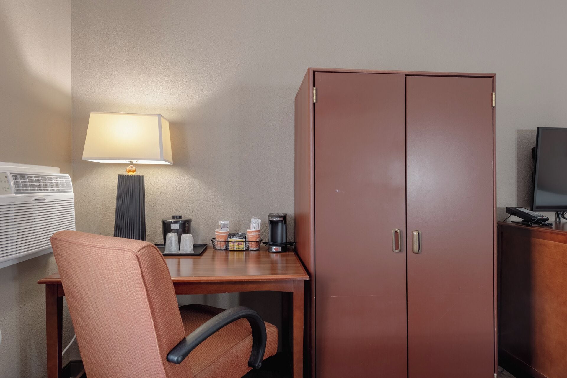 standard room, 2 double beds, non smoking | laptop workspace, blackout curtains, iron/ironing board, free wifi