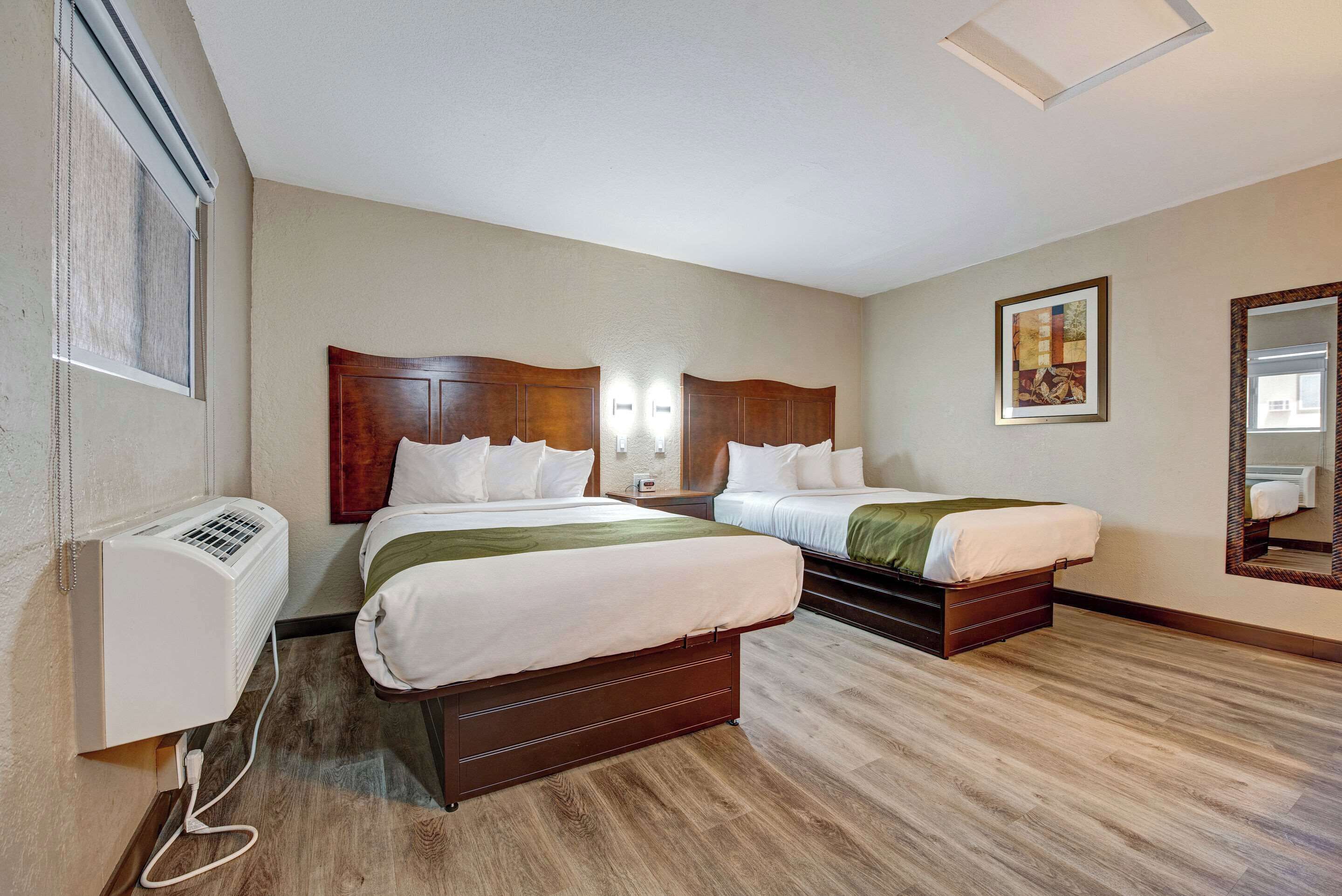 standard room, 2 double beds, non smoking | laptop workspace, blackout curtains, iron/ironing board, free wifi