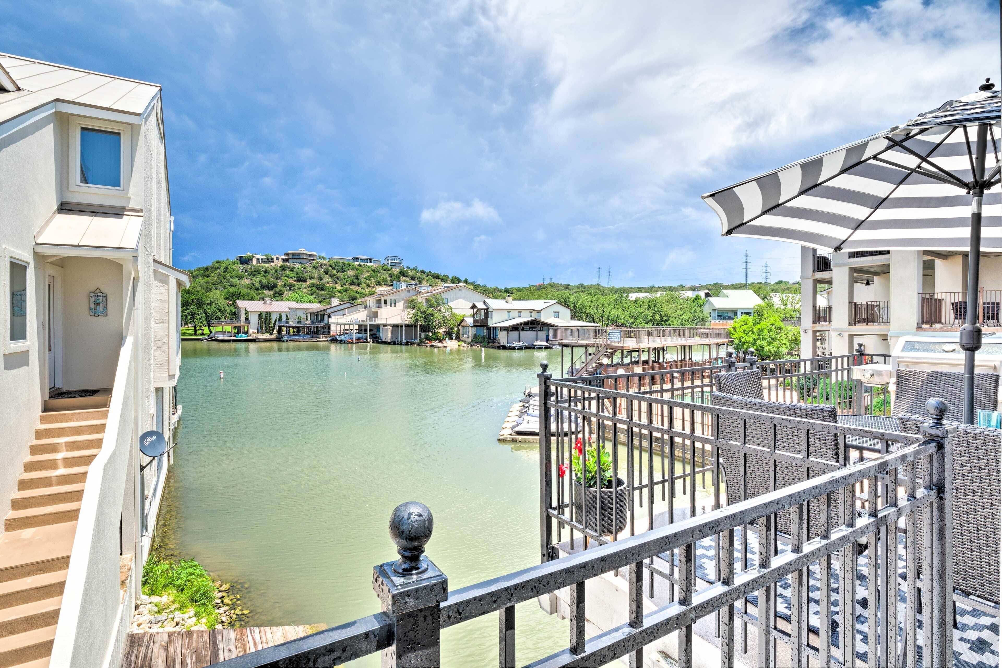 Horseshoe Bay Townhome Nestled on the Water!