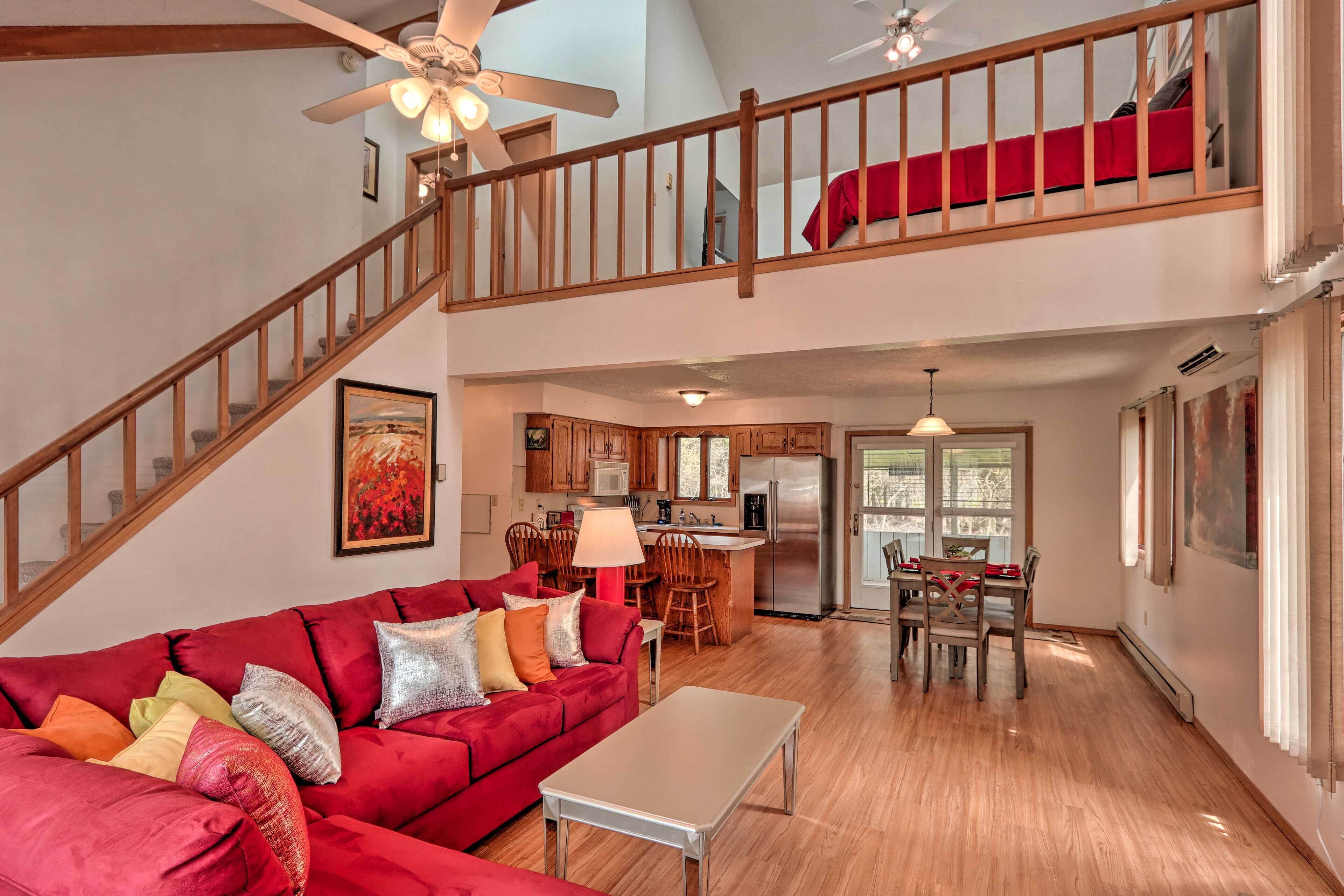 Rustic Poconos Home w/ Grill: Steps to Beach!