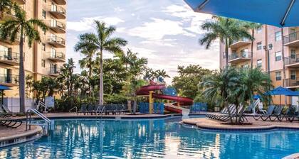 Right on the golf course