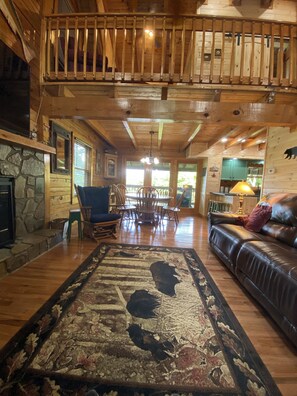 Smart TV, fireplace, video games