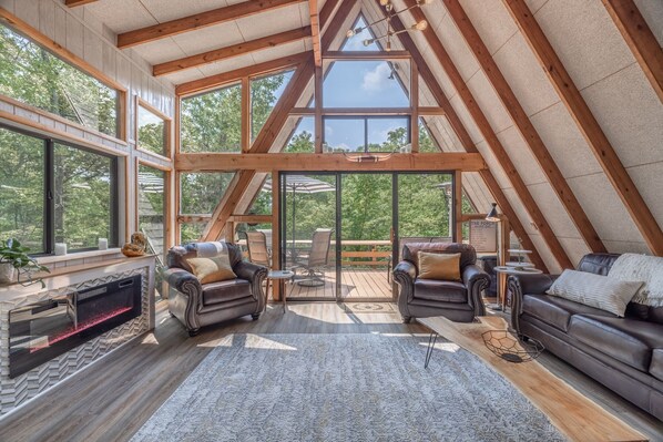 スマートテレビ、暖炉