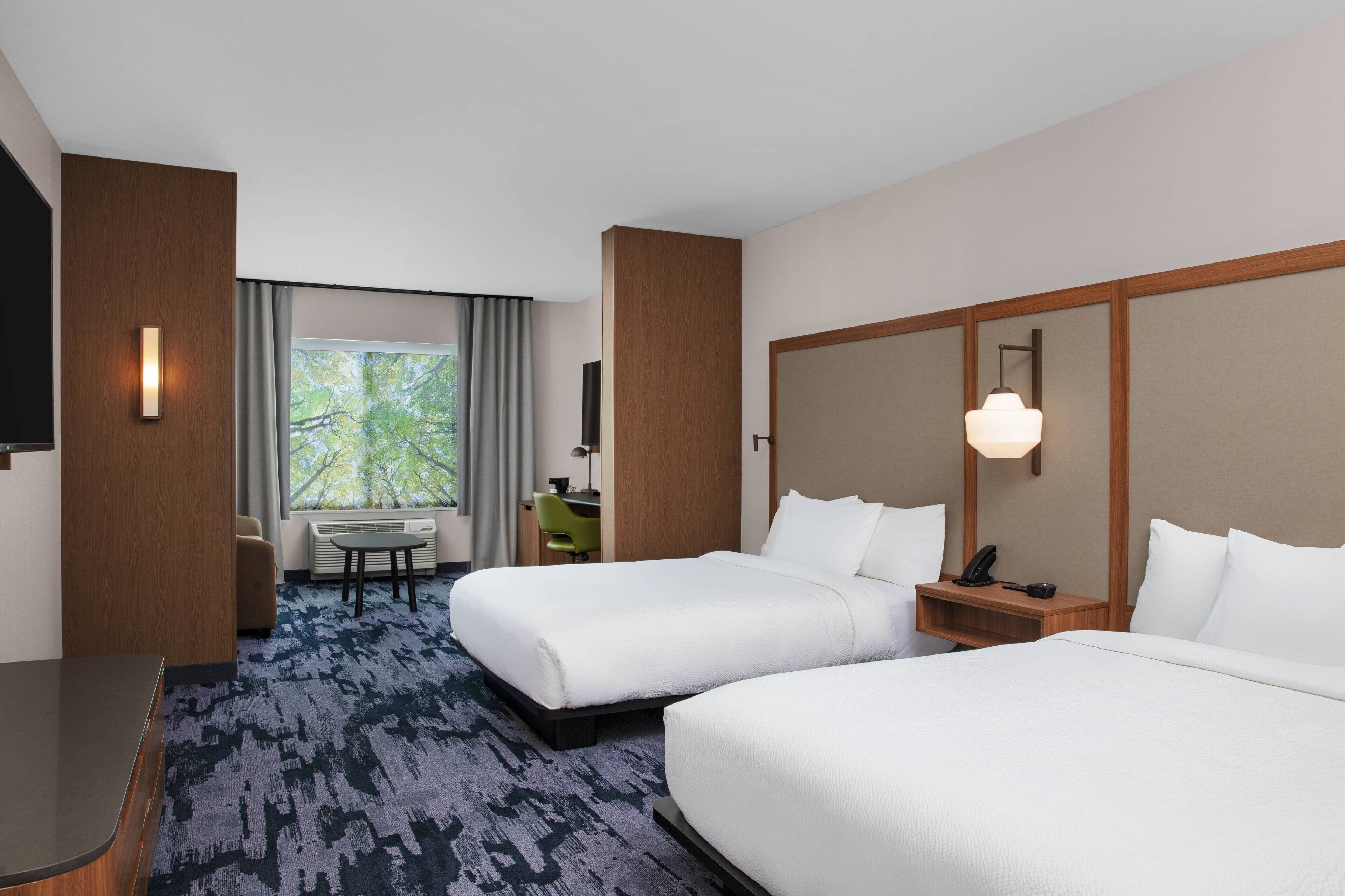 desk, laptop workspace, iron/ironing board, free cots/infant beds