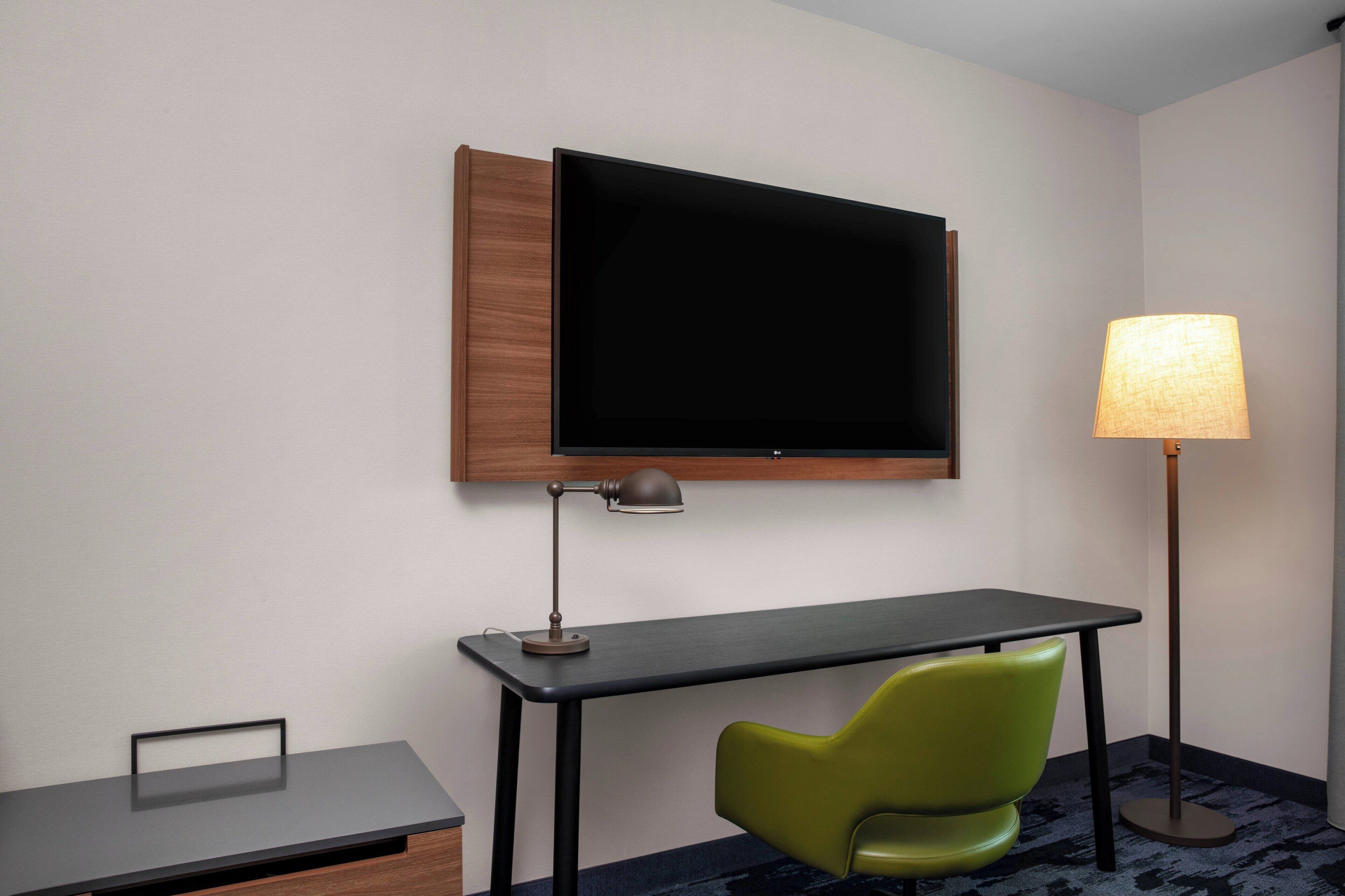 desk, laptop workspace, iron/ironing board, free cots/infant beds