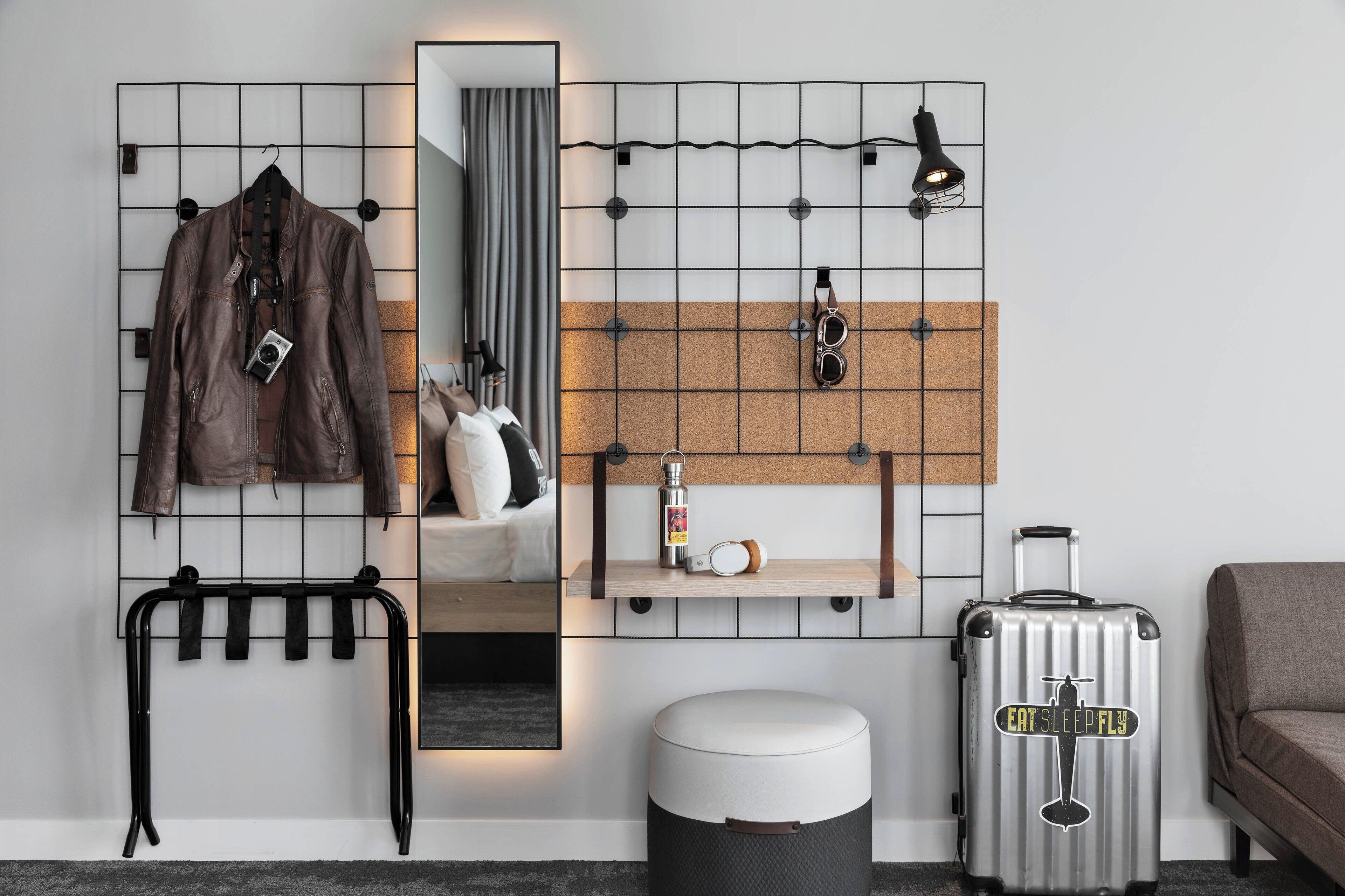 room, 1 queen bed with sofa bed | desk, laptop workspace, blackout curtains, soundproofing