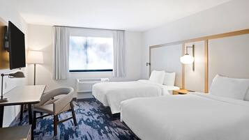 1 dormitori, escriptori i espai de treball apte per a portàtils