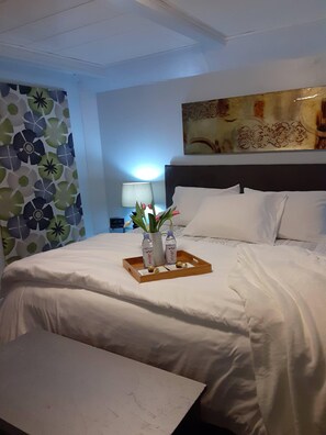 1 間睡房、熨斗/熨衫板、免費 Wi-Fi、床單