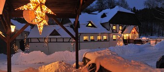 Doppelzimmer - Hellblaues Zimmer - Gasthof Teichmühle