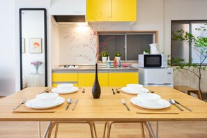 Apartment, Non Smoking | Private kitchenette | Fridge, microwave, stovetop, electric kettle - TORA HOTEL Taito D (Tokyo)