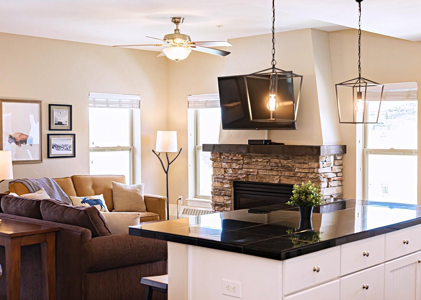 New! Base Camp Chalet - Oversized 2bd/2ba Base Camp One Condo w/ views of the pool & valley