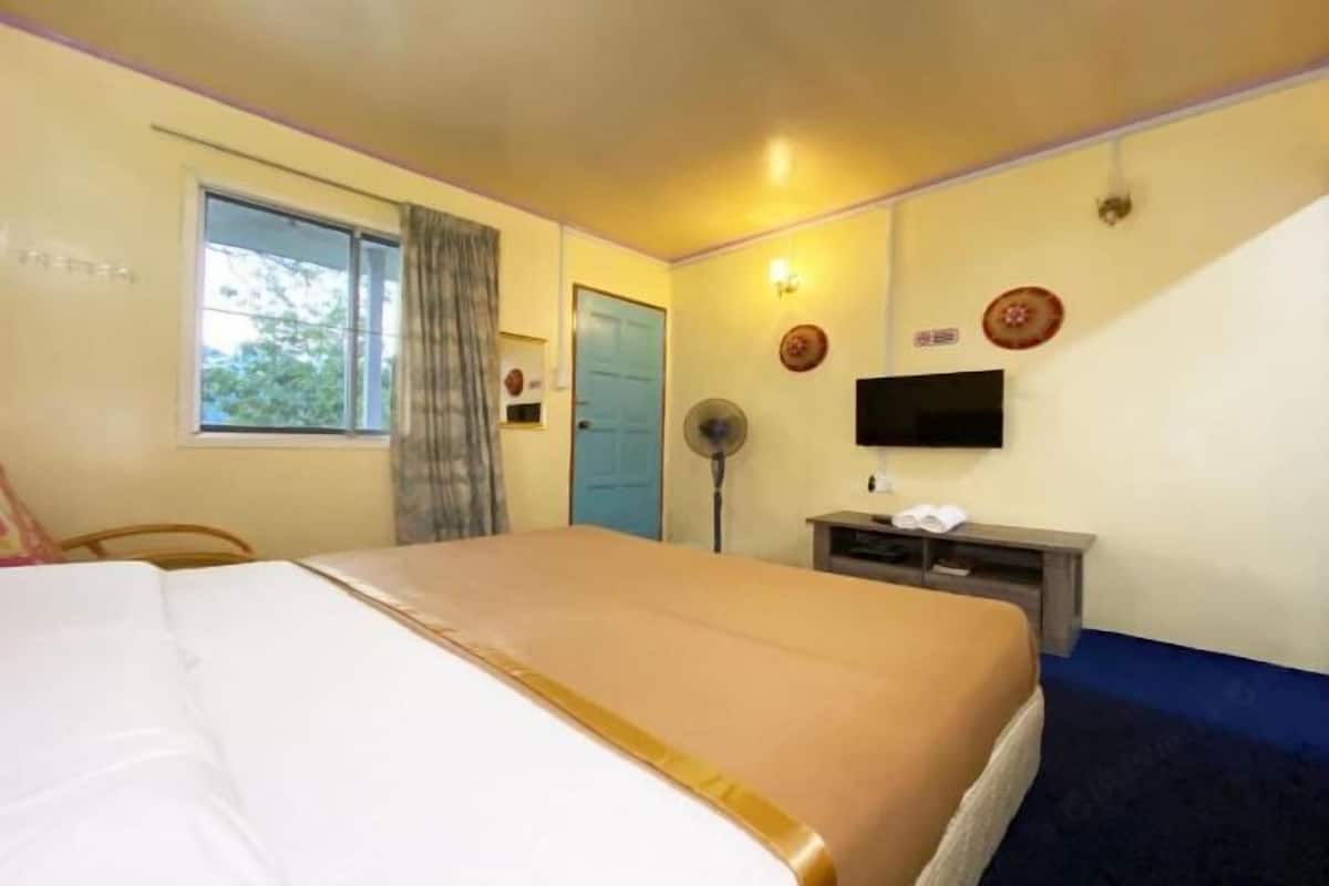 Desk, free WiFi, bed sheets