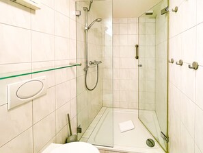 Hair dryer, towels