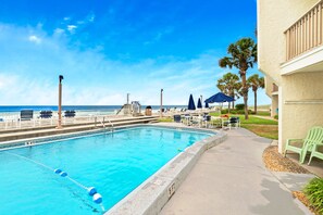 Pool - 🌊Beach Front Views | Ground Floor | Steps to Pool | Latitude 29 #25🌊 (Panama City Beach)