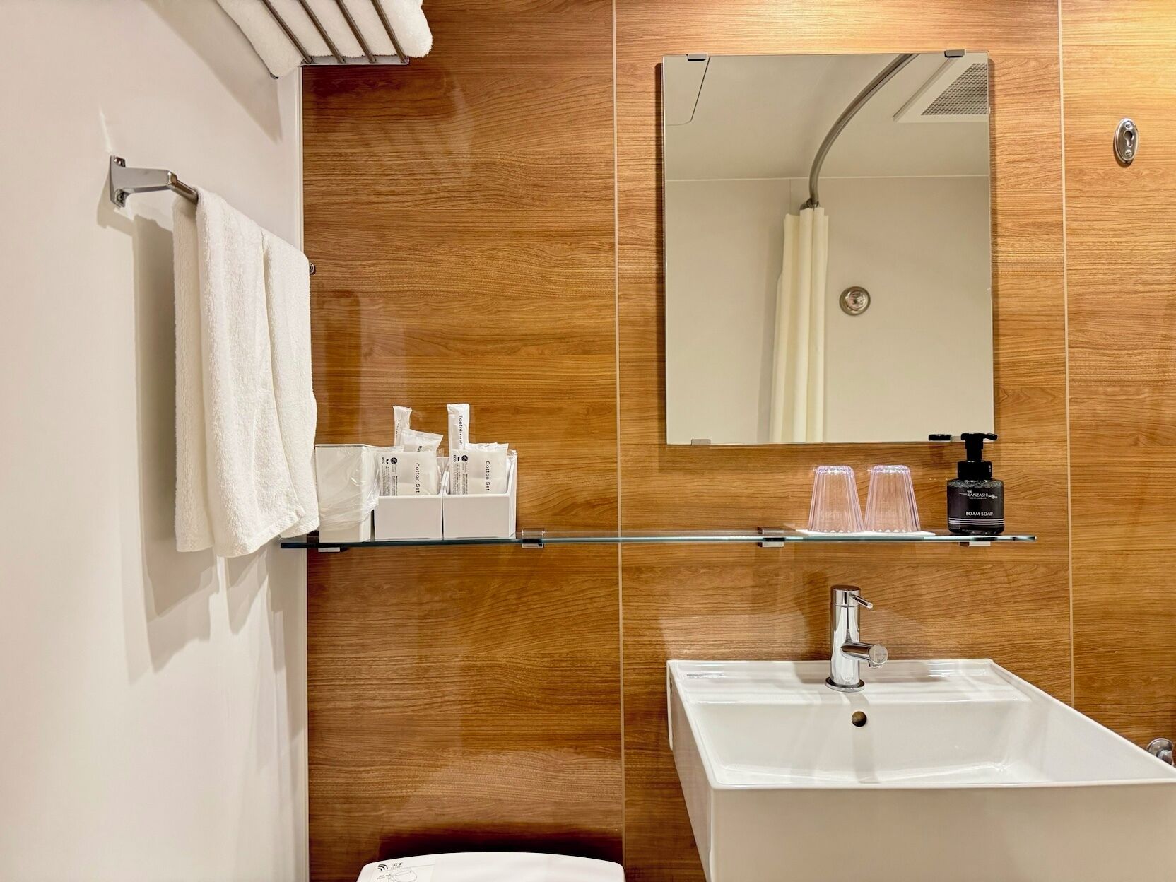 free toiletries, hair dryer, bathrobes, slippers