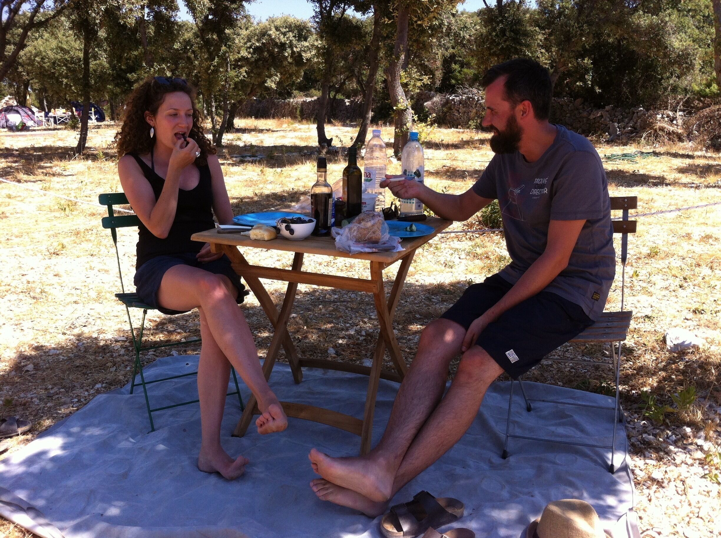 Opções para refeição ao ar livre