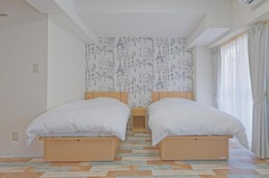 1 slaapkamer, een bureau, gratis wifi, beddengoed