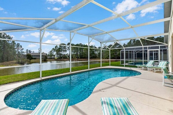 A heated pool