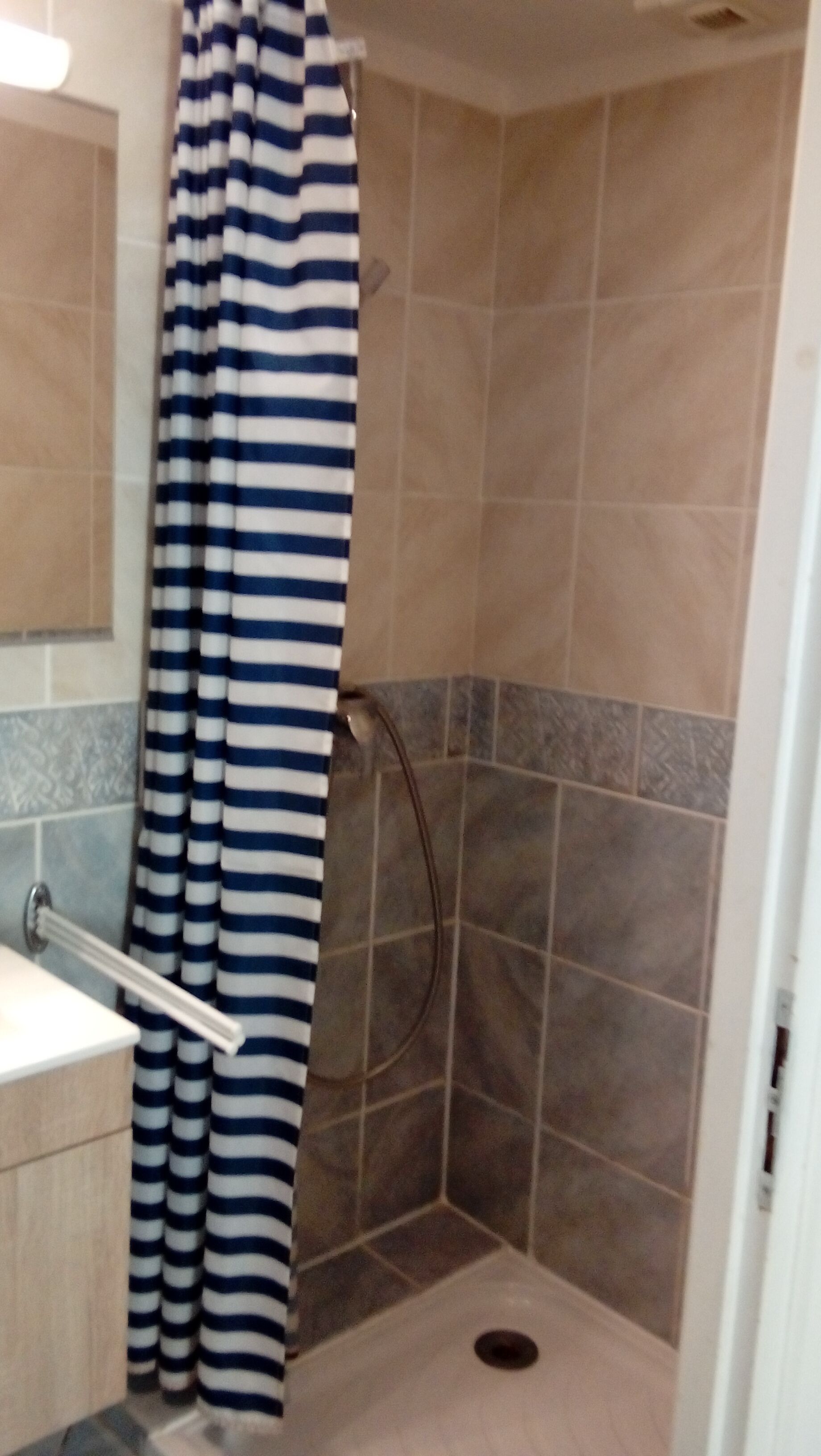 Dusche, Haartrockner, Toilettenpapier
