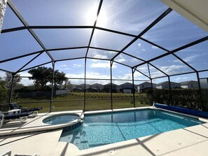 A heated pool