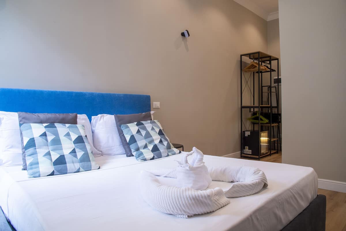 Premium bedding, down duvets, memory-foam beds, minibar