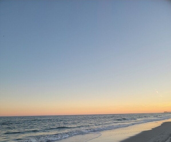 Beach nearby, sun-loungers