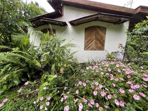Exterior detail - Peaceful guest cottage nestled between two rivers with kitchen and bath (Aguas Zarcas,)