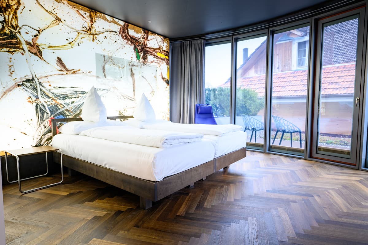 Deluxe-rum - tillgänglighetsanpassat | 1 sovrum, sängtillbehör av högsta kvalitet och minibar