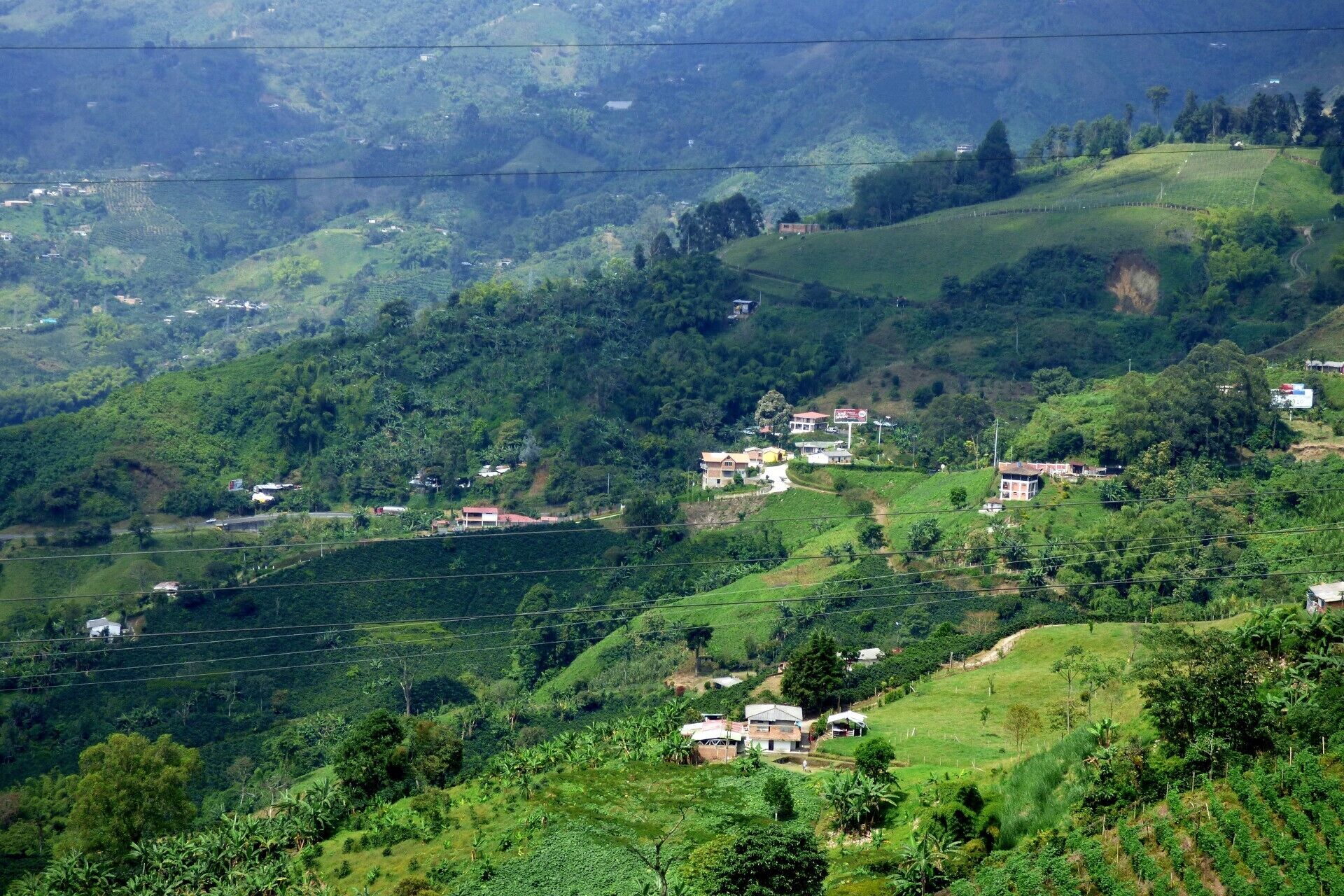 منظر من الجو على ارتفاع عالٍ