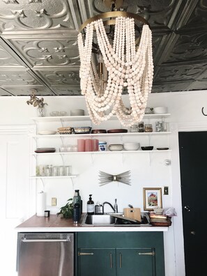 Fridge, microwave, oven, stovetop - Design Inspired 2BD Apt | Heart of Uptown | Fenced Backyard | Off-Street Parking (Minneapolis)