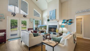 Smart TV, fireplace, offices