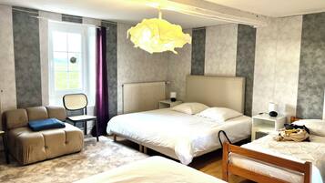 12 bedrooms, desk, iron/ironing board, travel cot