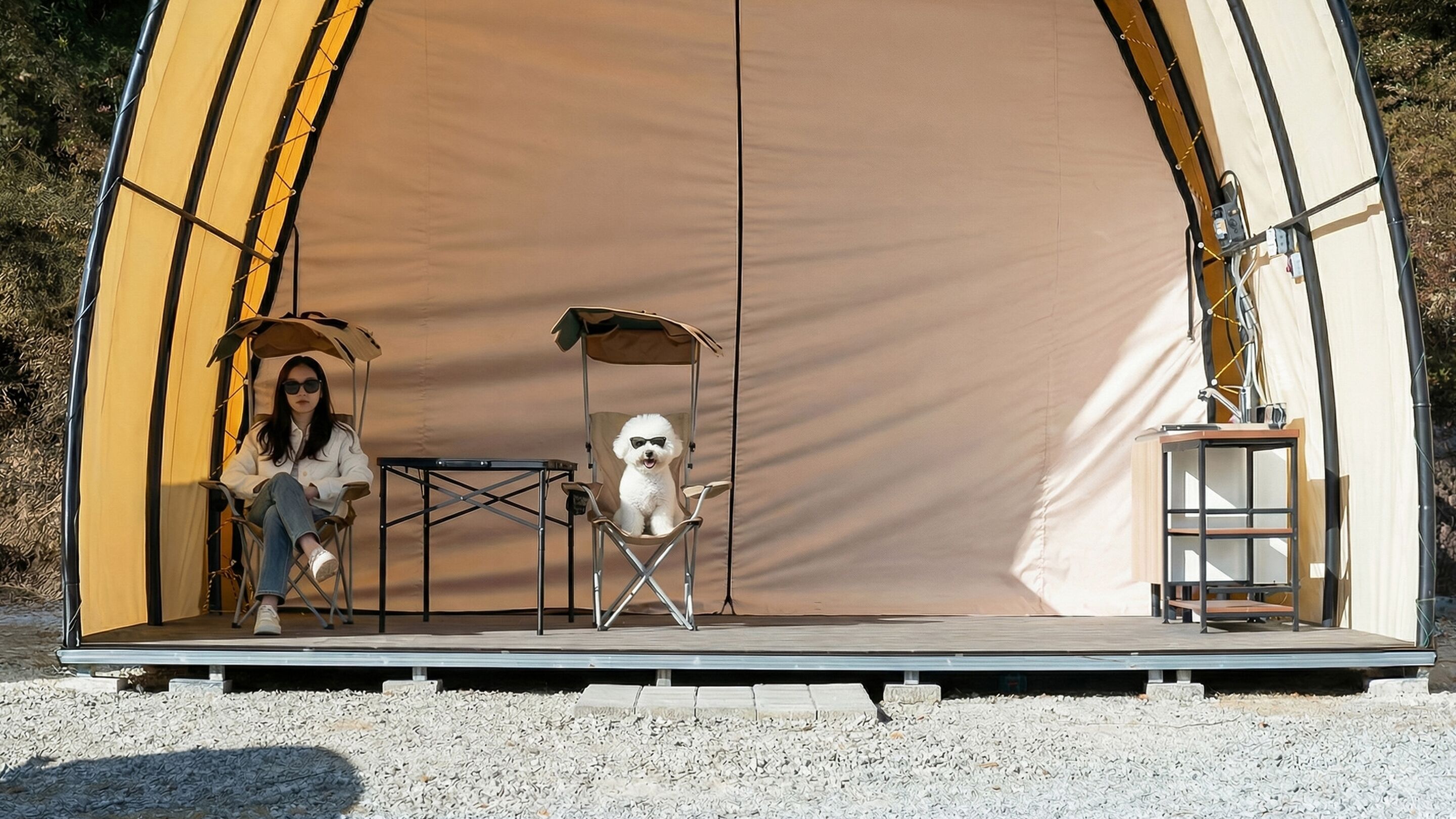 Basic Room, 1 Bedroom (Glamping No.1 (Pet-friendly)) | 2 bedrooms, free WiFi