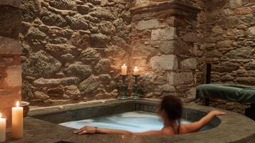 Hot tub, steam room, body treatments, hydrotherapy, aromatherapy