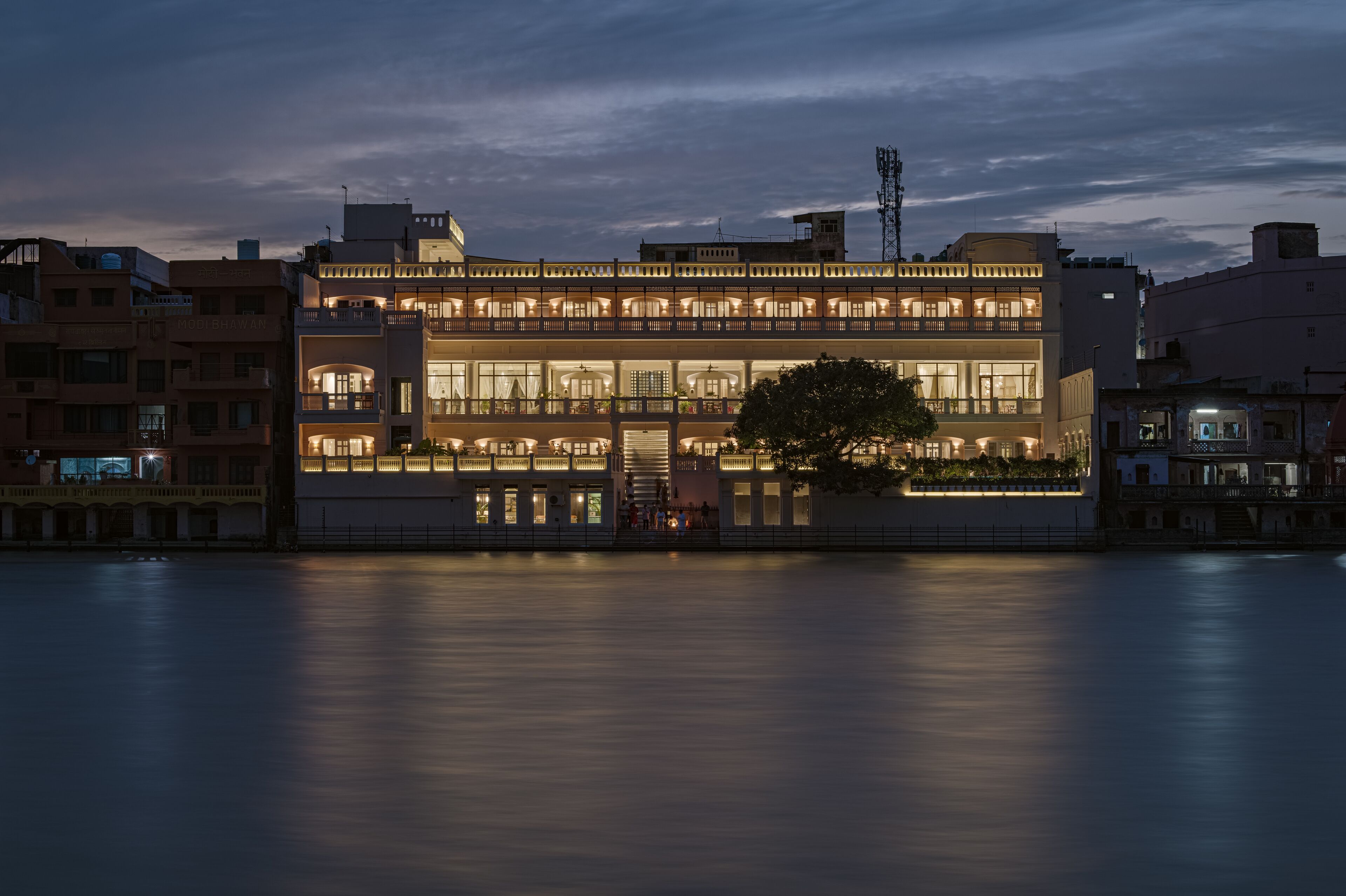 front of property – evening/night