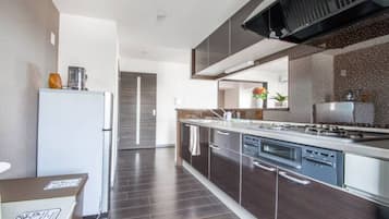 Apartment, Non Smoking | Private kitchenette | Fridge, microwave, stovetop, electric kettle