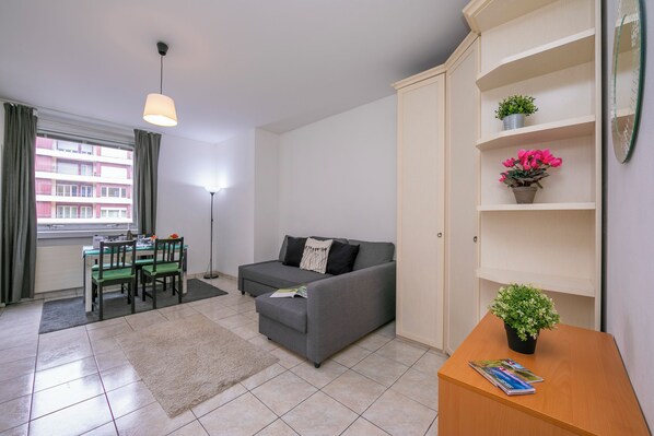 Familiestudio (Residence Palace) | Oppholdsområde