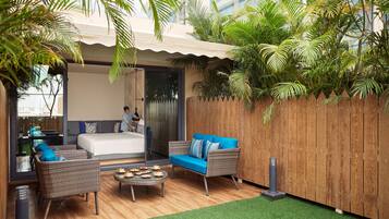 Room, 1 King Bed with Sofa bed (With Garden) | In-room safe, desk, laptop workspace, soundproofing