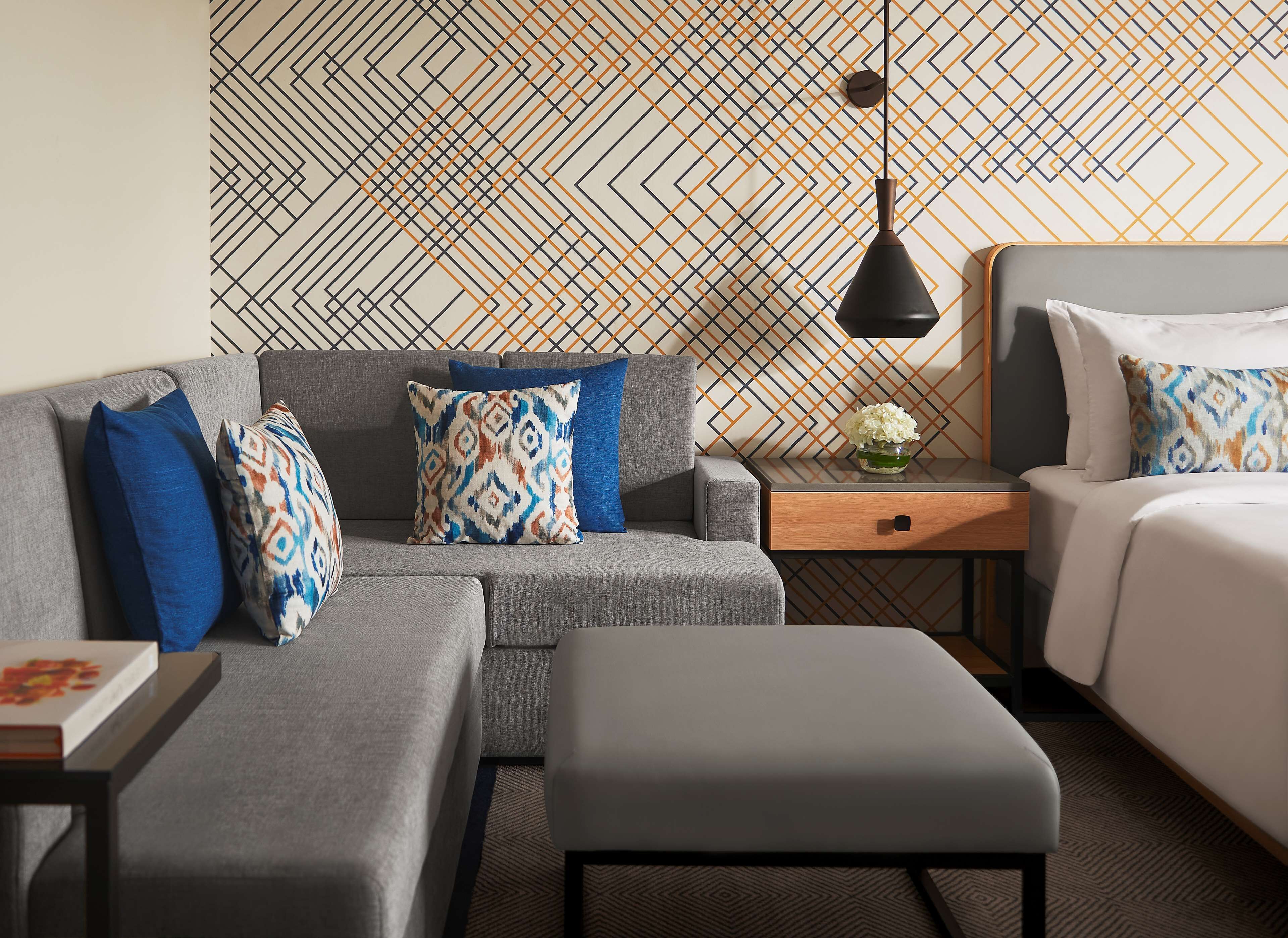 in-room safe, desk, laptop workspace, soundproofing