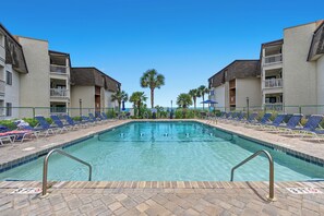 Outdoor pool - Ocean Forest Villas 110D-2BR/2BA Ocean View-Outdoor Pool, Hot Tub (Myrtle Beach)