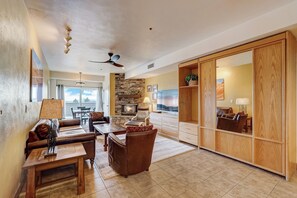 Smart TV, fireplace, DVD player - Lodge at Mtn Village B148 | Ski-In/Out | Valley View | Washer/Dryer | Pool | Hot Tub (Park City)
